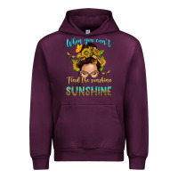 Mauve Wine when you cant find the sunshine be the sunshine me Urban Hoodie - NancyCooperArtShop