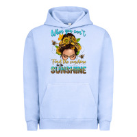 Pigment Grape Ice when you cant find the sunshine be the sunshine me Urban Hoodie - NancyCooperArtShop
