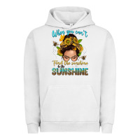 Pigment Lunar Rock when you cant find the sunshine be the sunshine me Urban Hoodie - NancyCooperArtShop