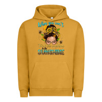 Pigment Peanut Butter when you cant find the sunshine be the sunshine me Urban Hoodie - NancyCooperArtShop
