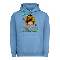 Pigment Pebble Blue when you cant find the sunshine be the sunshine me Urban Hoodie - NancyCooperArtShop