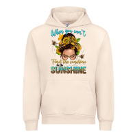 Sandshell when you cant find the sunshine be the sunshine me Urban Hoodie - NancyCooperArtShop