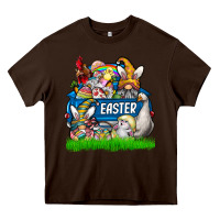 Chocolate Brown easter Heavy Core Tee - CowhideDigitalArt