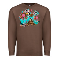 Chestnut race sunflower patches Premium Sweatshirt - AdoDesignShop