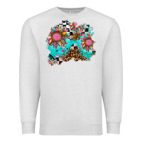 Oatmeal Heather race sunflower patches Premium Sweatshirt - AdoDesignShop
