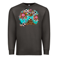 Smoke race sunflower patches Premium Sweatshirt - AdoDesignShop