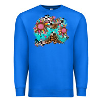 True Royal race sunflower patches Premium Sweatshirt - AdoDesignShop