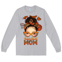 Moon Dust basketball messy bun mom Long Sleeve Tee - texasbilliewilder