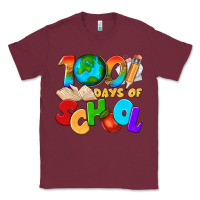 Burgundy 100 days of school Classic Tee - texasbilliewilder