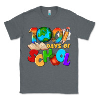 Charcoal Heather 100 days of school Classic Tee - texasbilliewilder