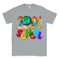 Heather Grey 100 days of school Classic Tee - texasbilliewilder