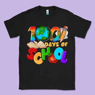 100 Days Of School Classic Tee Designed By Texasbilliewilder