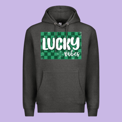 Lucky Vibes Premium Hoodie Designed By Maliassmallbusiness