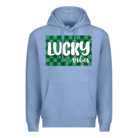 Colony Blue lucky vibes Premium Hoodie - MaliasSmallBusiness