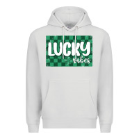Dove Grey lucky vibes Premium Hoodie - MaliasSmallBusiness