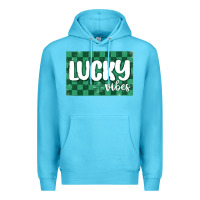 Ocean Blue lucky vibes Premium Hoodie - MaliasSmallBusiness