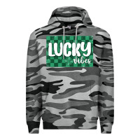 Slate Camo lucky vibes Premium Hoodie - MaliasSmallBusiness