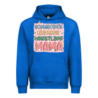 Cobalt somebody's loud mouth wrestling mama Urban Hoodie - MaliasSmallBusiness