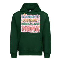 Forest Green somebody's loud mouth wrestling mama Urban Hoodie - MaliasSmallBusiness