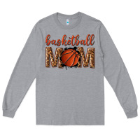 Heather Grey basketball mom Long Sleeve Tee - texasbilliewilder