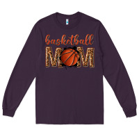 Plum basketball mom Long Sleeve Tee - texasbilliewilder