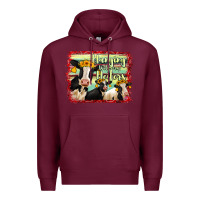 Burgundy Hanging With My Heifers Holstein Cows Premium Hoodie - RanaPortraitStore