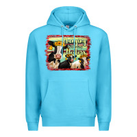 Ocean Blue Hanging With My Heifers Holstein Cows Premium Hoodie - RanaPortraitStore