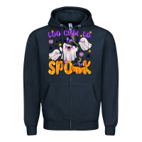 Navy Too Cute To Spook Zipper Hoodie - texasbilliewilder