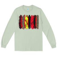 Matcha softball brushstroke Long Sleeve Tee - Zillion Design Studio