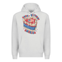 Dove Grey happy birthday america Premium Hoodie - MaliasSmallBusiness