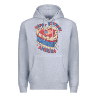 Heather Grey happy birthday america Premium Hoodie - MaliasSmallBusiness
