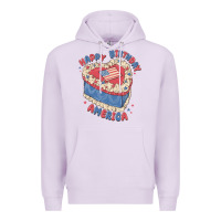Lilac happy birthday america Premium Hoodie - MaliasSmallBusiness