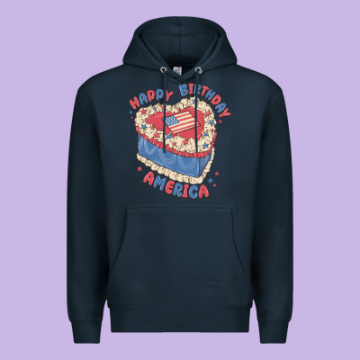 Happy Birthday America Premium Hoodie Designed By Maliassmallbusiness