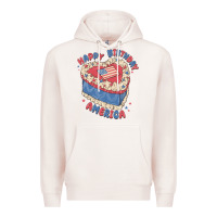 Pale Pink happy birthday america Premium Hoodie - MaliasSmallBusiness