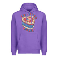 Purple happy birthday america Premium Hoodie - MaliasSmallBusiness