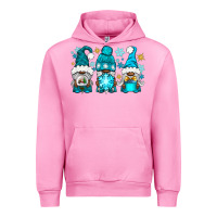 Fuchsia Pink winter afro gnomies Urban Hoodie - NancyCooperArtShop
