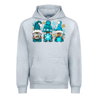 Heather Grey winter afro gnomies Urban Hoodie - NancyCooperArtShop