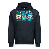 Navy winter afro gnomies Urban Hoodie - NancyCooperArtShop