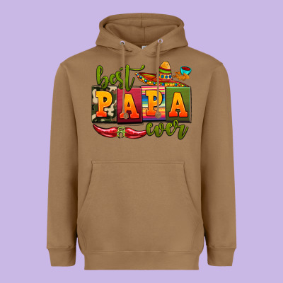 Best Papa Ever Heavyweight Hoodie Designed By Adodesignshop