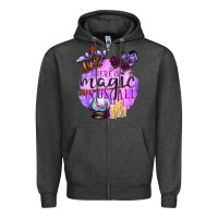 Charcoal Heather There Is Magic In Us All Zipper Hoodie - texasbilliewilder