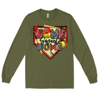 Army Green home sweet home softball Long Sleeve Tee - Zillion Design Studio