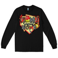 Black home sweet home softball Long Sleeve Tee - Zillion Design Studio