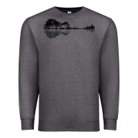 Charcoal Heather Nature Guitar Premium Sweatshirt - Bettercallsaul