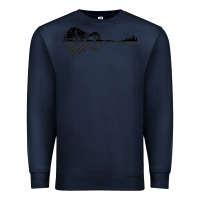Navy Nature Guitar Premium Sweatshirt - Bettercallsaul