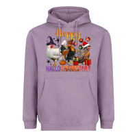 Lavender Happy Hallothanksmas Chick Heavyweight Hoodie - BundleAndBundleShop