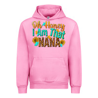 Fuchsia Pink oh honey i am that nana Urban Hoodie - NancyCooperArtShop