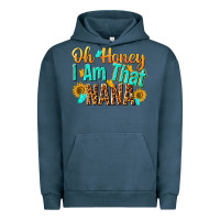 Pigment Midnight Navy oh honey i am that nana Urban Hoodie - NancyCooperArtShop