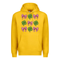 Lemon coquette bow clover st. patrick's day Premium Hoodie - MaliasSmallBusiness