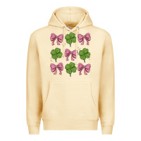 Pina Colada coquette bow clover st. patrick's day Premium Hoodie - MaliasSmallBusiness