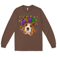 Chestnut Mardi gras beagle Long Sleeve Tee - RanaPortraitStore